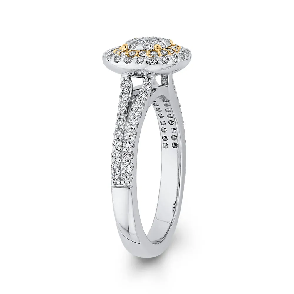 KATARINA 5/8 cttw Diamond Cluster Engagement Ring