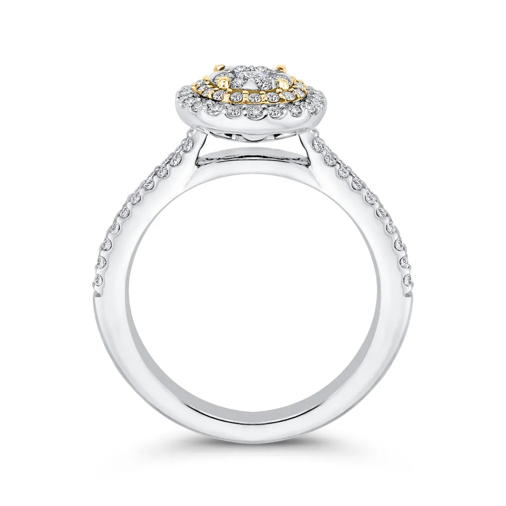 KATARINA 5/8 cttw Diamond Cluster Engagement Ring