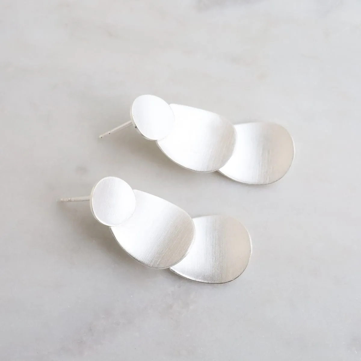 Large Layered Scale Earring