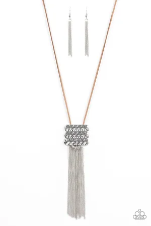 Paparazzi Necklace ~ All About ALTITUDE - Brown