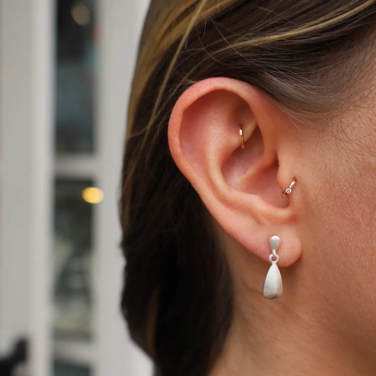 Teardrop Post Earring