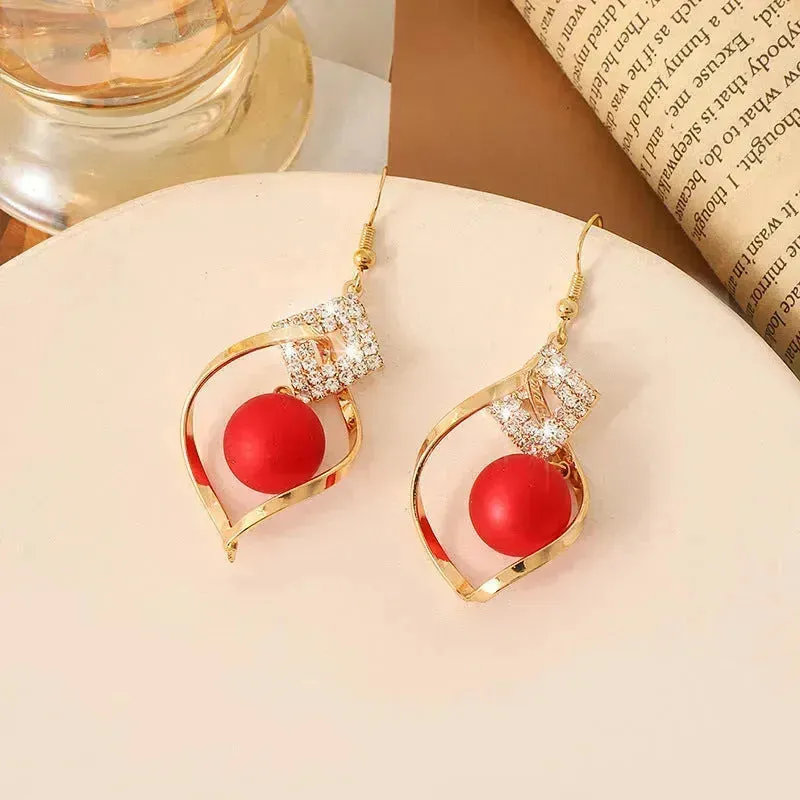 Women's Fashionable Temperamental All-match Pearl drop Earrings